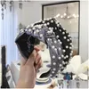 Diademas Moda Adt Accesorios para el cabello Otoño Perlas Diadema Suave Brillante PU Cuero Hairband Turbante Mujer Aro Drop Entrega Jewe DHT6N