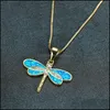 Pendant Necklaces Dragonfly Casual Necklace For Women Ins Jewelry Vipjewel Drop Delivery Pendants Dhq7M