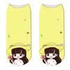 Frauen Socken Cartoon Hamster Gedruckt Mode Kawaii Mädchen Kurze Socke Lustige Harajuku Weiche Baumwolle Niedrigen Knöchel Für Weibliche
