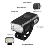 Vélo Lumières T6 LED Vélo Lumière Ensemble 10W 1000LM USB Rechargeable Puissance Affichage Phare Feu Arrière Luz Bicicleta Accessoires 230204