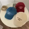 Ball Caps Autumn and Winter Corduroy Baseball for Women Retro Letter Embroidery Soft Top Hats Men Kpop Cap 230203