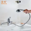 バスルームシンクの蛇口フル銅孔孔盆地水タップはシャワープラットフォームを洗う蛇口を洗うダブル使用