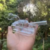 Nuevo dise￱o de forma de tanque ￺nico tuber￭as de fumar bonos de vidrio tuber￭as de agua Pyrex bongas con plataformas de aceite de plataforma de vaso de precipitados de 10 mm de 10 mm