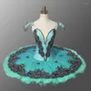 Zużycie sceniczne Velvet Blue Bird Ballet Tutu Black Swan Professional na rywalizację lub wydajność LD8983