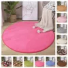 Alfombra est Redonda Coral Terciopelo Alfombra Color Absorción de agua Sofá Alfombra Espuma viscoelástica para dormitorio Sala de estar Alfombra para niños Esteras de yoga 230204