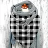 Foulards Mode Hiver Femmes Noël Imprimer Bouton Doux Wrap Casual Chaud Foulard Folklorique Foulards En Soie Pour Cadeau De Cheveux