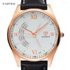 Wristwatches YAZOLE Watch Men Quartz Fashion Reloj Hombre Leather Waterproof Wristwatch Male Clock Relogio Masculino Gifts