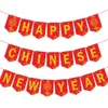 Party Decoration Chinese Year Banner Decorations Spring Festival Wall Hanging R Decor Bunting For Living Room