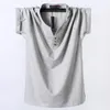 남성용 T 셔츠 2023 브랜드 여름 코튼 티셔츠 패션 느슨한 칼라 순수 남자 플러스 크기 3xl 4xl 5xl 6xl 7xl 8xl 셔츠