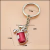 Key Rings Creative Golf Tube Pendant Keychain Stereo Simation Golfs Club Barrel Ring Giveaway Drop Delivery Jewelry Otc7O
