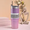 New 30oz Tumbler Water Bottles Double Wall Stainless Steel Vacuum Insulated Large Travel Mug Coffee Cups With Splash-Proof Lids Straws