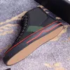 designer dam Platta Casual boots skor Resesko med snörning Bokstäver kvinna 100 % läder mode män gym Running High top damsko Stor storlek 35-42 med låda