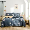 Bedding Sets 2023Twill Cotton Feather BedSheets Duvet Cover Pillowcase Print Pastoral Lattice 4PCS