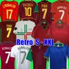 RONALDO Retro koszulki piłkarskie 1998 1999 2010 2012 2002 2004 RUI COSTA FIGO NANI klasyczne koszulki piłkarskie koszulki de futbol portugalia Vintage