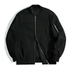 Men's Jackets Stylish Flight Jacket Retro Male Coat Fine Stitching Zipper Pockets Dressing