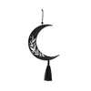 Decorative Figurines Bohemia Moon Pendant Tapestry Ornament Wall Art Decor Crafts For Bedroom Living Room Dormitory Drop