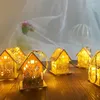 Decorações de Natal Led Wooden House Decoration for the Family Garden Party Wedding Holiday Tree 1