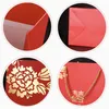 Gift Wrap 10pcs Wedding Candy Box Chinese Style Bag For Guests Boxes Cardboard Favours Red Paper Bags Supplies