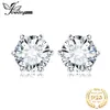 Stud JewelryPalace D Color Total 0.6ct 1ct 2ct 3ct 4ct 6ct S925 Sterling Silver Stud Earrings for Woman 230203