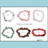 P￤rlstr￤ngar naturliga helande kristallarmband sodalit chip ￤delsten stretch trasig sten chakra p￤rlor armband mode drop del otktb