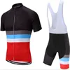 Set da corsa Tute da ciclismo a maniche corte Abbigliamento sportivo Abbigliamento da bicicletta Maglie da mountain bike con pantaloncini per uomo Pro Team Cycling