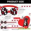 Abbigliamento per cani Nastro per animali domestici Decorare Papillon Cravatta con stampa scozzese Colletto per cani Fiocco per piccoli con accessori per cinturini regolati