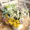 Dekoratif çiçekler düğün küçük papatya sahte oturma odası dekorasyon pe köpük yapay ayçiçeği bahçe dekor hayat benzeri çiçek
