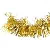 Christmas Decorations XD- 2m (6.5 Ft) Tinsel Tree Garland (gold)