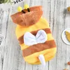 Hundebekleidung Winterjacke Haustierkostüm Plüsch Warme Cosplay Little Bee Mantel Kleidung für Chihuahua Hunde Katzen Overall Kleidung