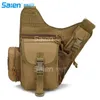 Sacs de plein air Sport Militaire Femmes et hommes Multi-fonctionnel Tactique Messenger Sac à bandoulière avec patch pour la chasse Randonnée Cyclisme