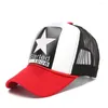 Ball Caps Trucker Cap Summer Ademblage honkbalstraat slijtage verstelbare hiphop mannen dames mesh snapback papa hoed gorras casquette