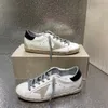 Designerskie buty swobodne Super Star Sneakers Metallic Casual Buty Klasyczne brudne but wąż skóra Kobieta skóra skóra pięcioramienna gwiazda płaska rozmiar 36-45