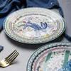 Plates Handmade Cute Birthday Party Kids Bone China Trinket Dish Breakfast Snack Dinner Plate Full Tableware Vajilla