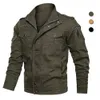 Herenjassen Luchtmacht Militaire Jas Heren Fleece Legerbommenwerper Plus Maat 6XL Vintage Lente Winter Casual Cargo Jas Jaqueta Masculina 230203