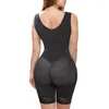 Women's Shapers Fajas Colombianas Post Compression Tummy Control Adjustable Shoulder Strap Lace Body Shaper High Waisted BuLifter