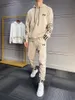 Herrmän Tracksuits Hoodies 2 Piece Set Y3 Sports Suit Autumn and Winter Casual tröja Långärmbyxor