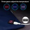 Cobertores cobertores elétricos com bolsa de armazenamento Aquecimento rápido Sofá de quarto de estar USB Aquecimento de inverno aquecido tampa do assento do carro