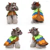 犬のアパレル秋の冬の面白いペット猫暖かいハロウィーンコスチューム服ロールプレイハットドレスアップアクセサリー