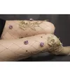 Enfants Bas Résille Sexy Évider Main Broderie Fleurs Bas Résille Collants Collants pour femmes Saint Valentin