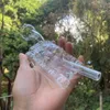 Forma única del tanque Pipa para fumar Glass Bubbler Bong Unbreakable Mini Wax Oil Dabs Tubos para quemadores de aceite concentrados