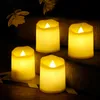 24 -stks LED WAVE ELEKTRISCHE VLAMOLESS Kaarsen Lichten Lamp Batterijlicht voor romantisch huwelijksvoorstel