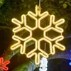 Strings Snowflakes Christmas String Lights Outdoor Garden Charistmas Tree Snowfall Fairy Garland Light Wedding Party Hanging