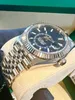 With original box Luxury Wristwatch BRAND NEW Sky-Dweller White Gold BLUE DIAL 42mm Jubilee Watch 326934 Men's Automatic Watch 2023