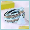 Charm armband o￤ndlighet armband fl￤tad mtilayer brasiliansk strandmagnet sp￤nne tassel l￤der nanashop droppleverans smycken dheq0