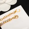 2023 collier pendentif à breloque de qualité de luxe avec bracelet ouvert en cristal de diamant ont le timbre de la boîte PS7544A