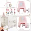 Rattles Mobiles Baby Toys 0-12 månader CRIB Mobil Musical Box With Holder Toddlers Soft Rattle Teether Born Baby Bed Toys Education Girl 230203