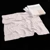 Sciarpe Bianco/Rosa Sciarpa in twill di seta stampata alla moda Donna Donna Qualità Piccola cravatta quadrata Avvolge Borsa Collo Testa 60 cm