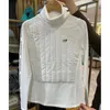 Outdoor Tshirts golf zagęszczony swobodny golf Topy Miękkie koszule termiczne z długim rękawem dla kobiet w tym samym stylu mężczyzn 230203