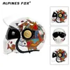 Motorfiets helmen retro modulaire dubbele lens helm omdraaien black ridder combinatie professionele motorcross racen vol gezicht casco