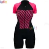 Racing Define Kaficycling feminina Monkey Promoção Elegante Triathlon Roupas para Brasil Summer Summer Short Sleeve Bodysuit